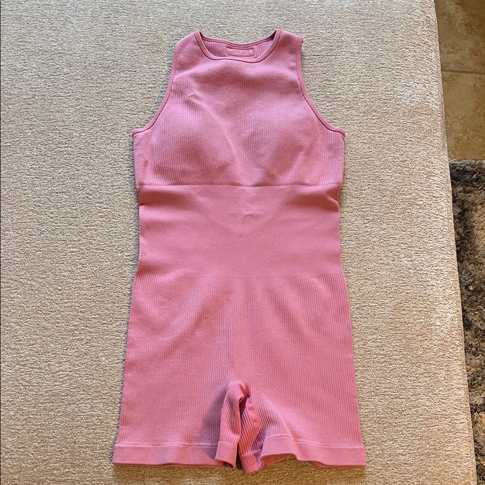 Fashion Nova Pink Sleeveless Romper